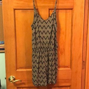 Rue21 Cream and black romper